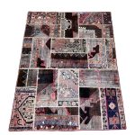 فرش چهل تیکه چهار گوشه کد:3128