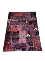 فرش چهل تیکه چهار گوشه کد:3130