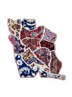 فرش چهل تیکه نقشه ایران کد:i2