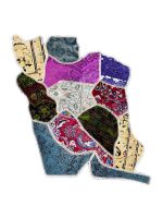 فرش چهل تیکه نقشه ایران کد:i4