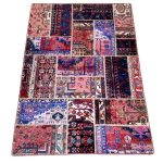 فرش چهل تیکه چهار گوشه کد:3217